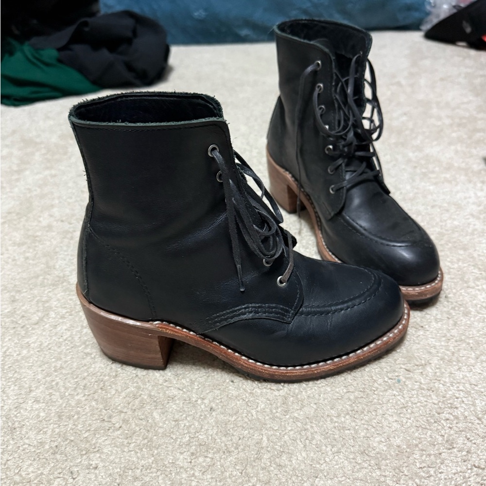 Red Wing heeled boots